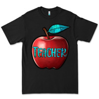 Black apple teacher Premium Tee - BarkalooDesign