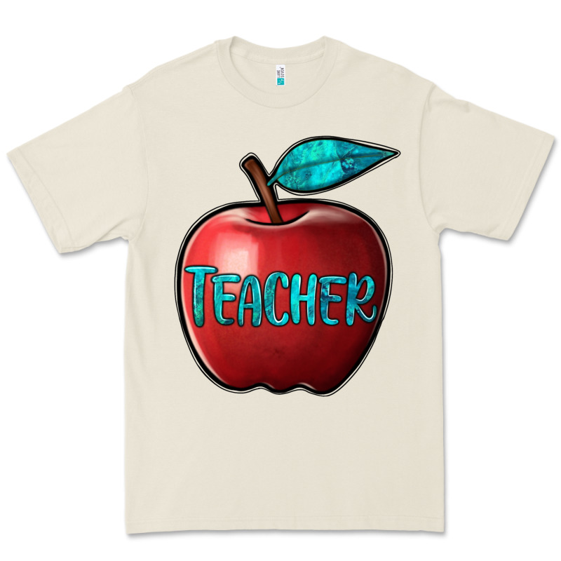 Apple Teacher Premium Tee by BarkalooDesign | Teevron