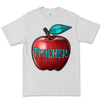 Dove Grey apple teacher Premium Tee - BarkalooDesign