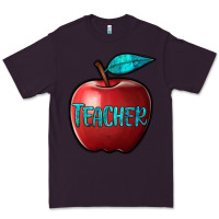 Plum apple teacher Premium Tee - BarkalooDesign