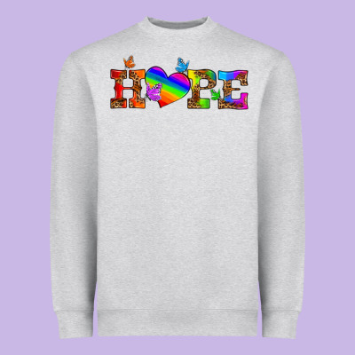 Lgbtq Heart And Hope Heavyweight Sweatshirt Designed By Hra Design Shop