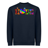 Navy lgbtq heart and hope Heavyweight Sweatshirt - HRA Design Shop