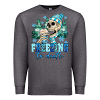 Charcoal Heather Freezing To Death Premium Sweatshirt - MaliasSmallBusiness