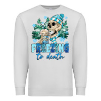Dove Grey Freezing To Death Premium Sweatshirt - MaliasSmallBusiness