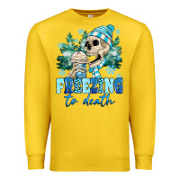Lemon Freezing To Death Premium Sweatshirt - MaliasSmallBusiness