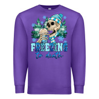 Purple Freezing To Death Premium Sweatshirt - MaliasSmallBusiness