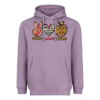 Lavender peace love teach Heavyweight Hoodie - NancyCooperArtShop
