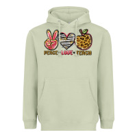 Matcha peace love teach Heavyweight Hoodie - NancyCooperArtShop