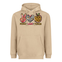 Mushroom peace love teach Heavyweight Hoodie - NancyCooperArtShop