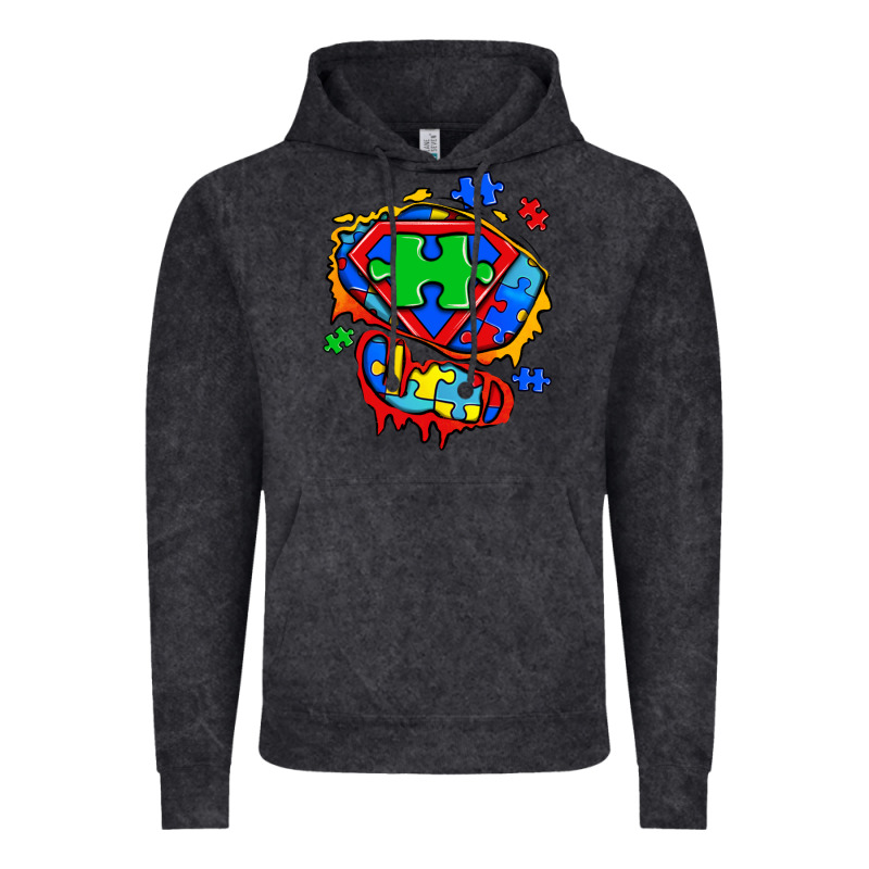 Autism Superhero Ripped Tshirt Vintage Hoodie by Zillion Design Studio | Teevron