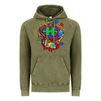 Vintage Olive autism superhero ripped tshirt Vintage Hoodie - Zillion Design Studio