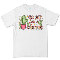 White go sit on a cactus Premium Tee - MaliasSmallBusiness