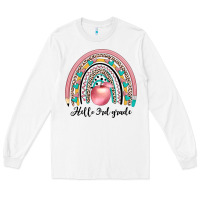 White hello 3rd grade Long Sleeve Tee - JahusDesignShop