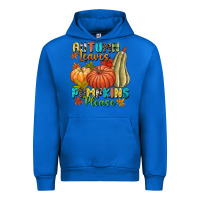 Cobalt Autumn leaves pumpkins please Urban Hoodie - NancyCooperArtShop
