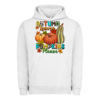 Pigment Lunar Rock Autumn leaves pumpkins please Urban Hoodie - NancyCooperArtShop