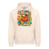 Sandshell Autumn leaves pumpkins please Urban Hoodie - NancyCooperArtShop