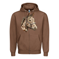 Chestnut appaloosa horse Zipper Hoodie - LillyAllenDesigns