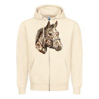 Sandshell appaloosa horse Zipper Hoodie - LillyAllenDesigns