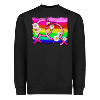 Black lgbtq gender lesbian symbol Heavyweight Sweatshirt - HRA Design Shop