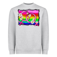 Heather Grey lgbtq gender lesbian symbol Heavyweight Sweatshirt - HRA Design Shop