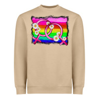 Mushroom lgbtq gender lesbian symbol Heavyweight Sweatshirt - HRA Design Shop