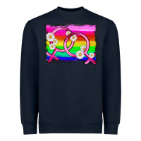 Navy lgbtq gender lesbian symbol Heavyweight Sweatshirt - HRA Design Shop