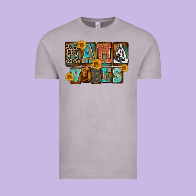 Western Mama Vibes Vintage Tee Designed By Fadigitalartstudio