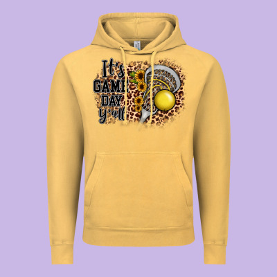 It's Game Day Y'all Lacrosse Vintage Hoodie Designed By Jahusdesignshop