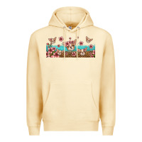 Pina Colada floral chihuahua dogs Premium Hoodie - Jasminsmagicworld