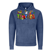 Vintage Denim autism teacher Vintage Hoodie - Zillion Design Studio