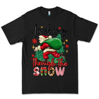 Black dashing through the snow Premium Tee - MaliasSmallBusiness