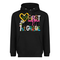 Black my first day of 1st grade Heavyweight Hoodie - NancyCooperArtShop