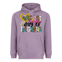 Lavender my first day of 1st grade Heavyweight Hoodie - NancyCooperArtShop