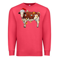 Cardinal Christmas cow Premium Sweatshirt - MaliasSmallBusiness