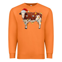 Carrot Christmas cow Premium Sweatshirt - MaliasSmallBusiness