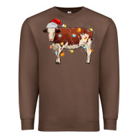 Chestnut Christmas cow Premium Sweatshirt - MaliasSmallBusiness