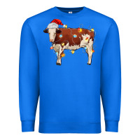 True Royal Christmas cow Premium Sweatshirt - MaliasSmallBusiness