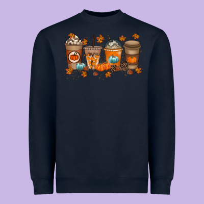Fall Coffee Drink Heavyweight Sweatshirt Designed By Racoondesign