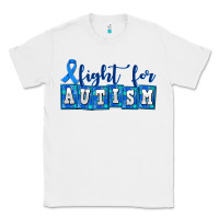 White fight for autism Classic Tee - AdoDesignShop