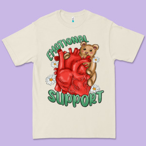 Emotional Support Premium Tee Designed By Maliassmallbusiness