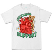 White emotional support Premium Tee - MaliasSmallBusiness