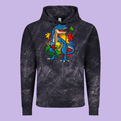 Autism Trex Vintage Hoodie Designed By Zillion Design Studio
