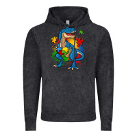 Vintage Black autism trex Vintage Hoodie - Zillion Design Studio