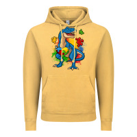 Vintage Mustard autism trex Vintage Hoodie - Zillion Design Studio