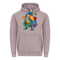Vintage Zinc autism trex Vintage Hoodie - Zillion Design Studio