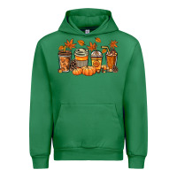 Emerald Fall coffee cups Urban Hoodie - NancyCooperArtShop