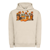 Pigment French Oak Fall coffee cups Urban Hoodie - NancyCooperArtShop