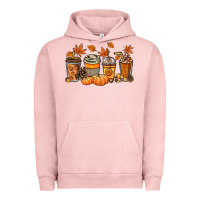 Pigment Salmon Fall coffee cups Urban Hoodie - NancyCooperArtShop