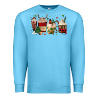 Ocean Blue lumberjack coffee Premium Sweatshirt - MaliasSmallBusiness