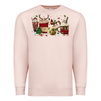 Pale Pink lumberjack coffee Premium Sweatshirt - MaliasSmallBusiness